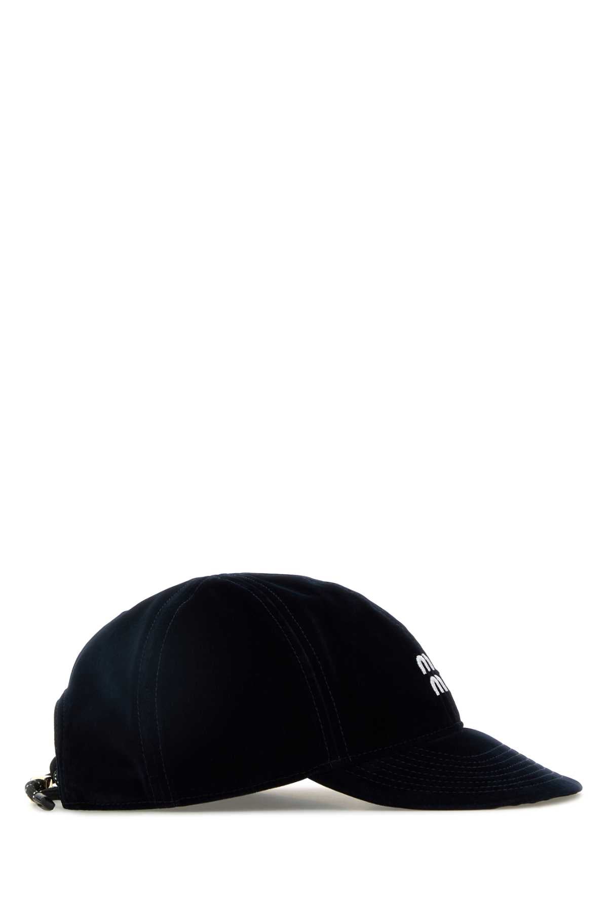 MIU MIU Velvet Baseball Cap for Women