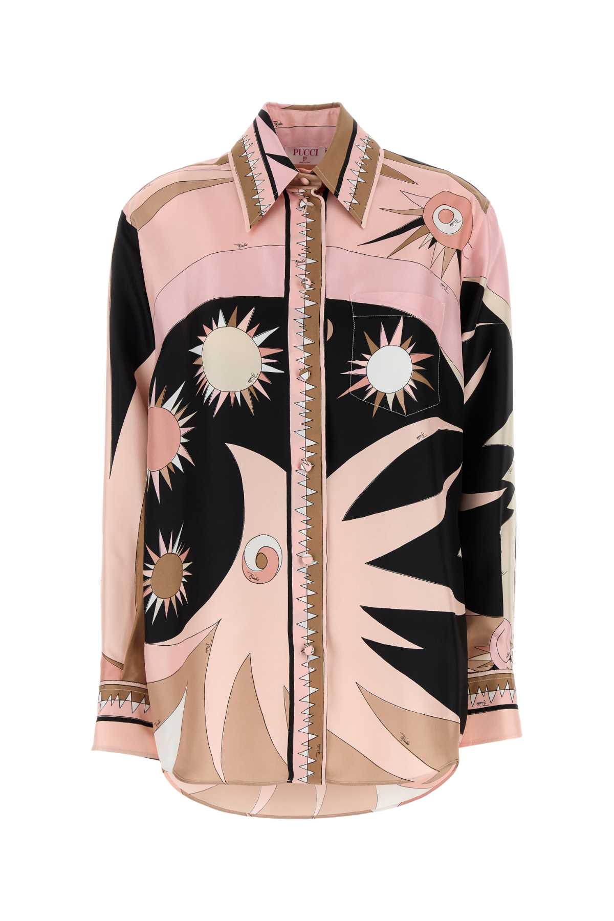 EMILIO PUCCI Oversized Silk Twill Printed Shirt for Women