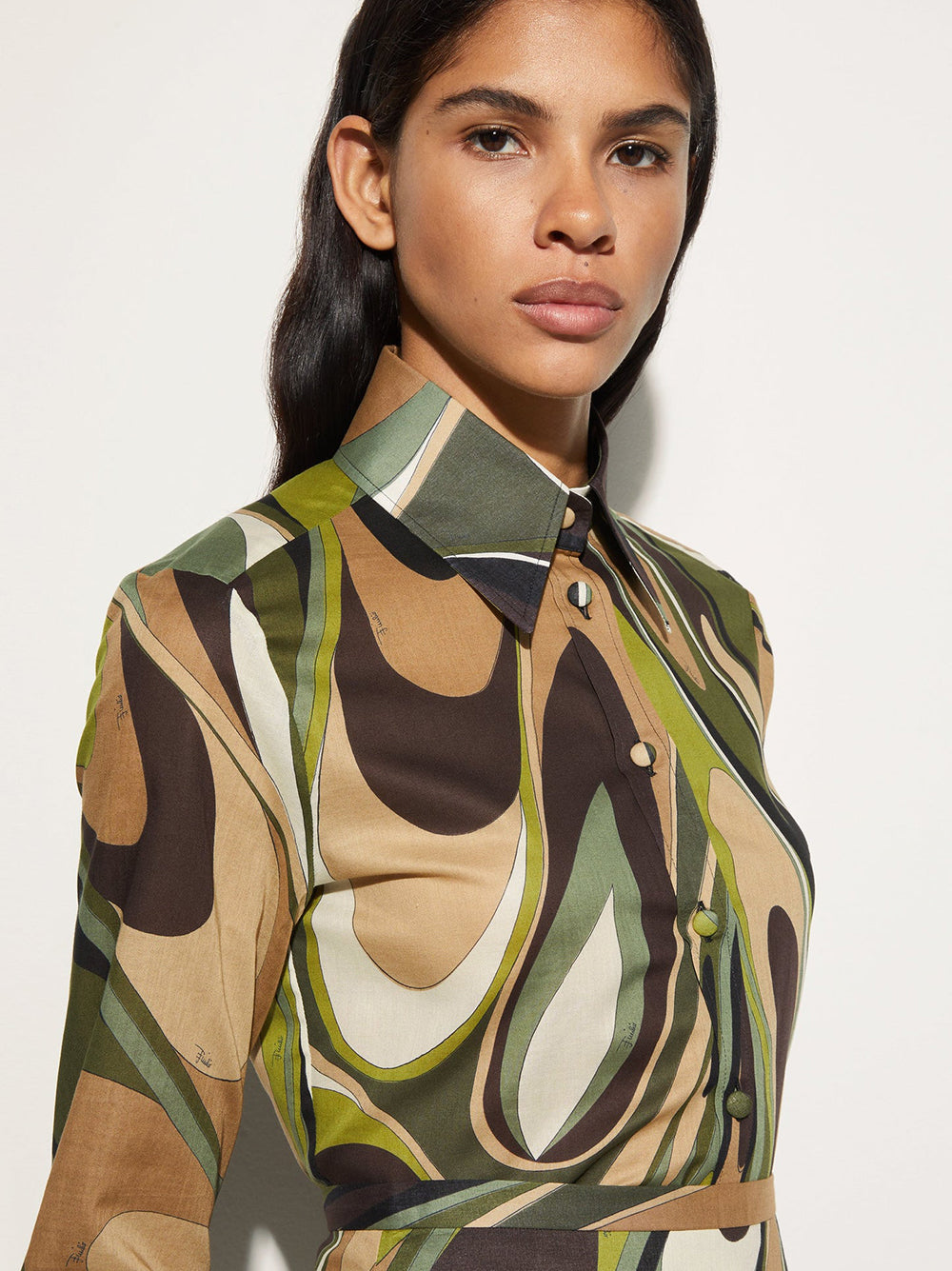 EMILIO PUCCI Marmo Button-Up Shirt Size 40