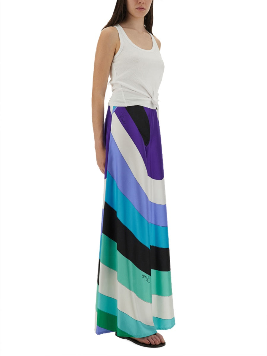 EMILIO PUCCI Silk Trousers for Women - SS25 Collection