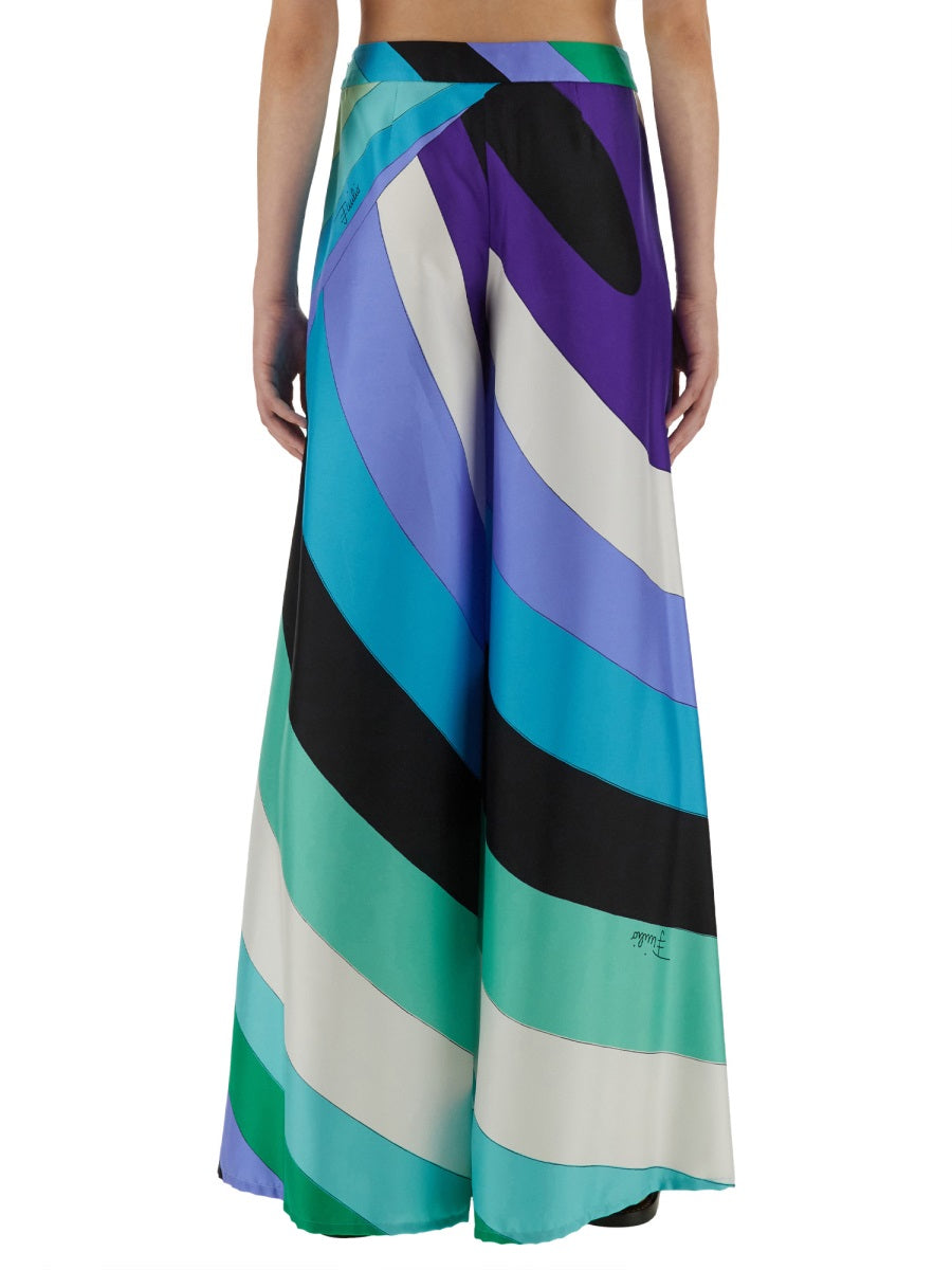 EMILIO PUCCI Silk Trousers for Women - SS25 Collection