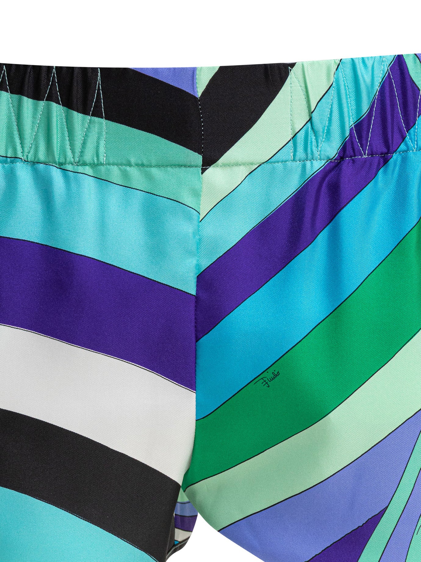 PUCCI Chic Iris Print Bermuda Shorts