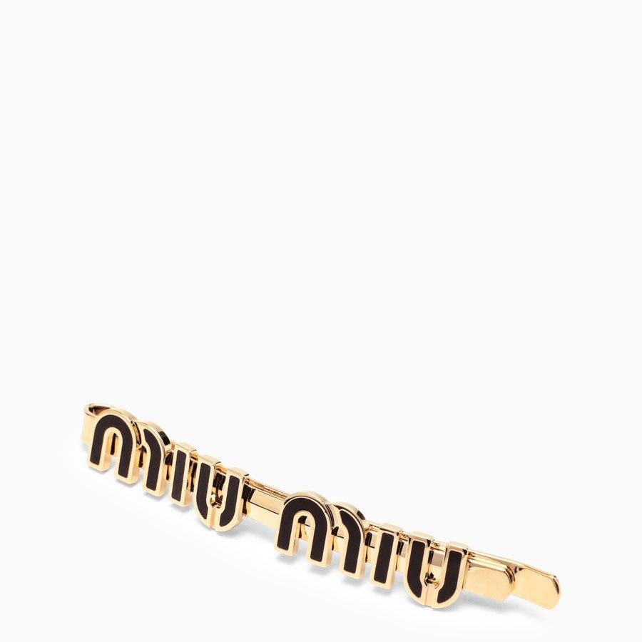 MIU MIU Mini Enamel Logo Hair Clip