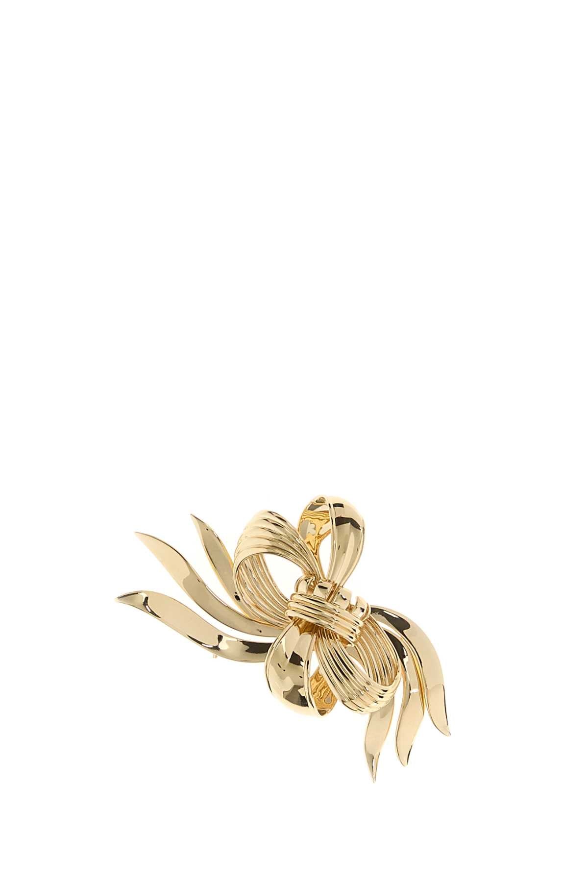 MIU MIU Mini Brass Brooch Pin