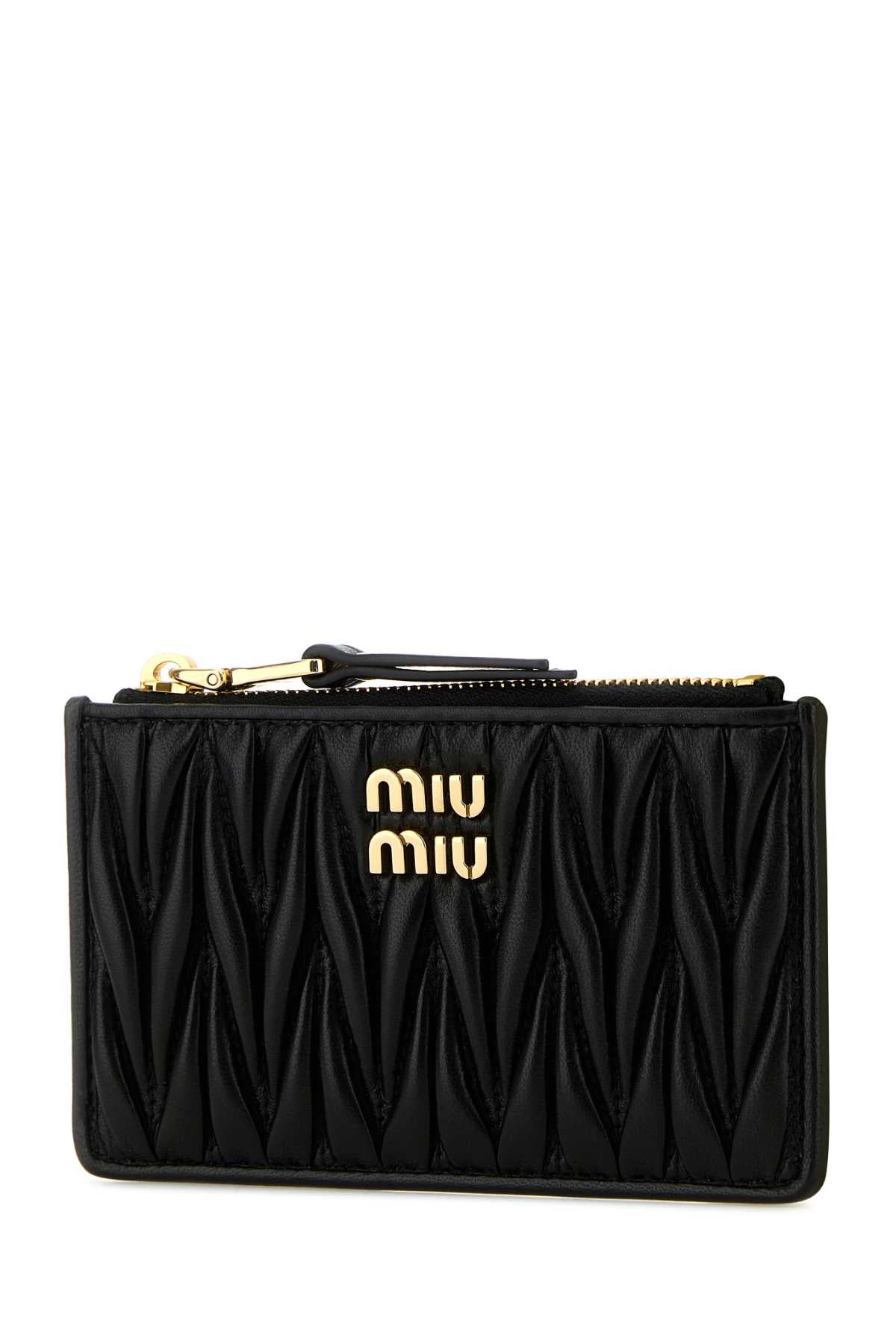 MIU MIU Mini Nappa Leather Card Holder