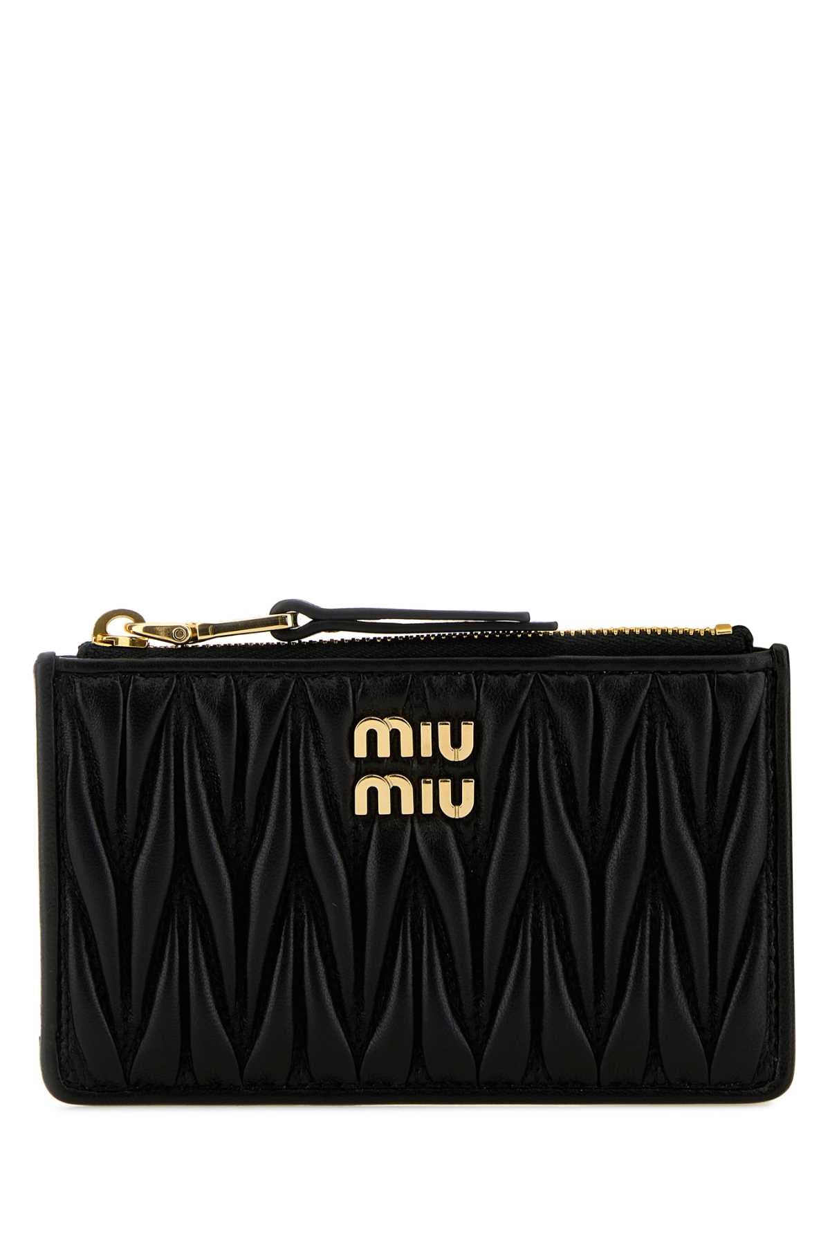 MIU MIU Mini Nappa Leather Card Holder