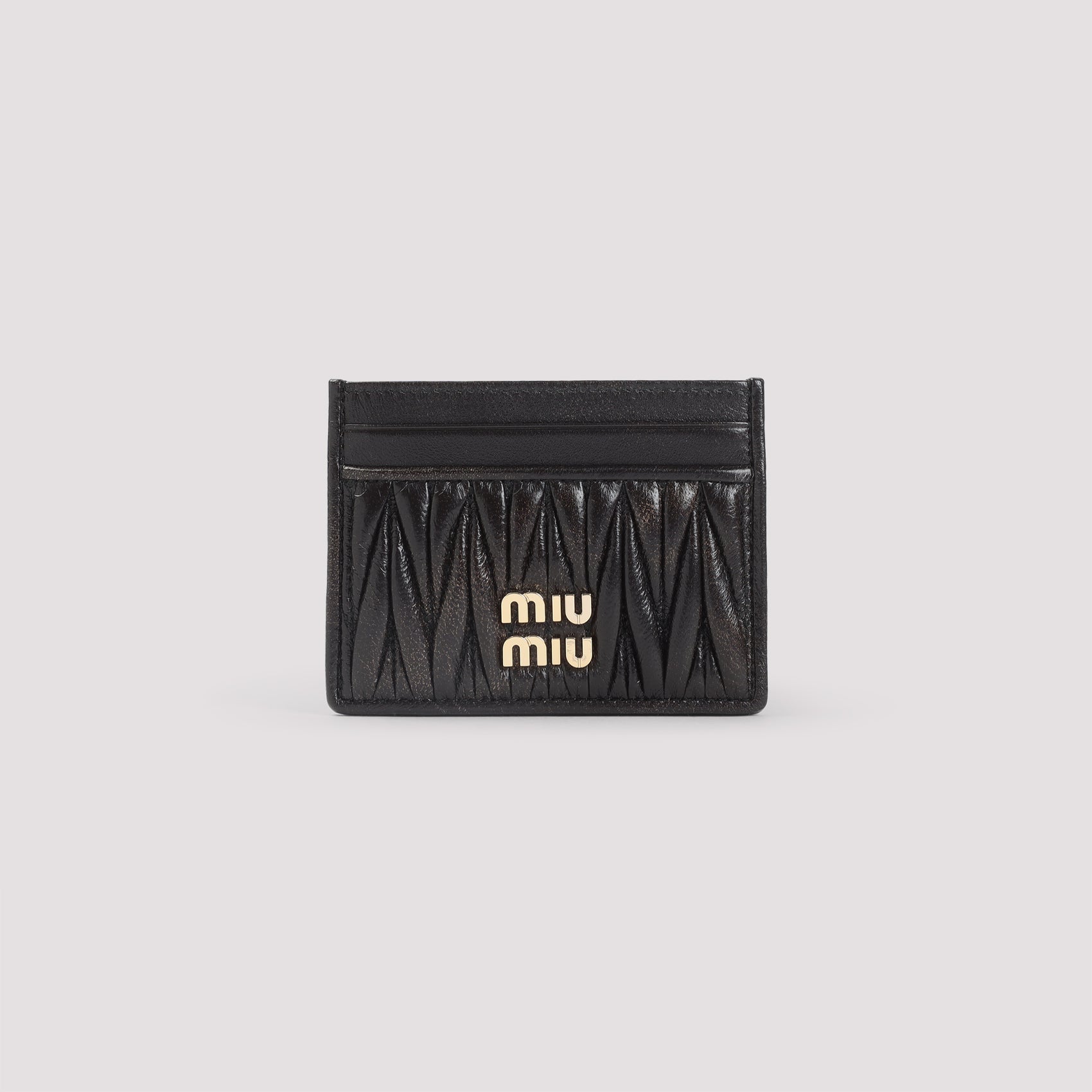 MIU MIU Mini Lamb Leather Credit Card Case - Fall/Winter 2025