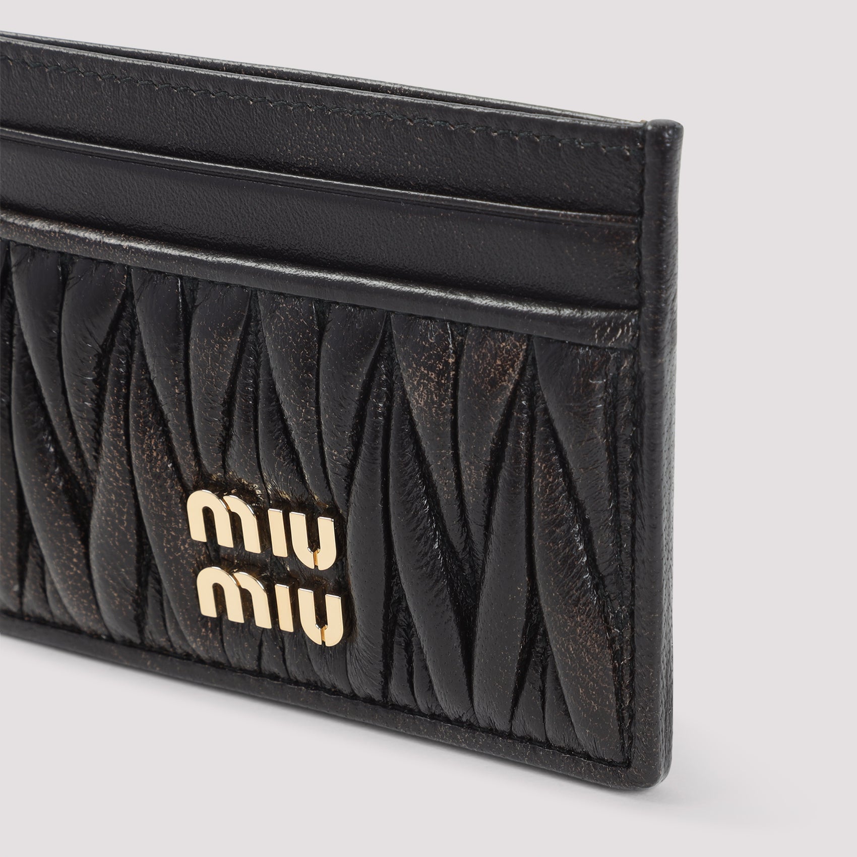 MIU MIU Mini Lamb Leather Credit Card Case - Fall/Winter 2025