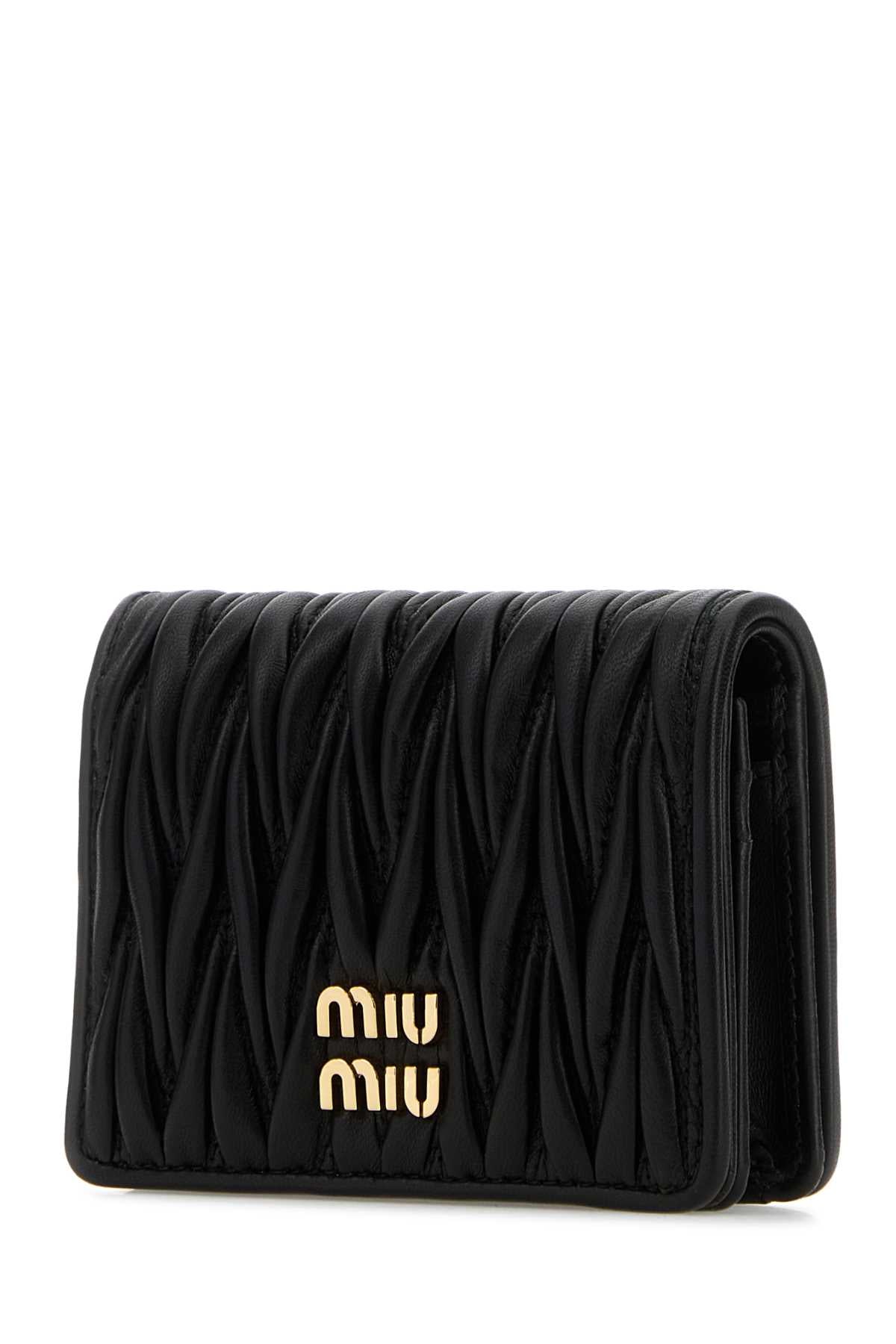 MIU MIU Mini Leather Wallet - 11 cm x 8 cm x 3.5 cm