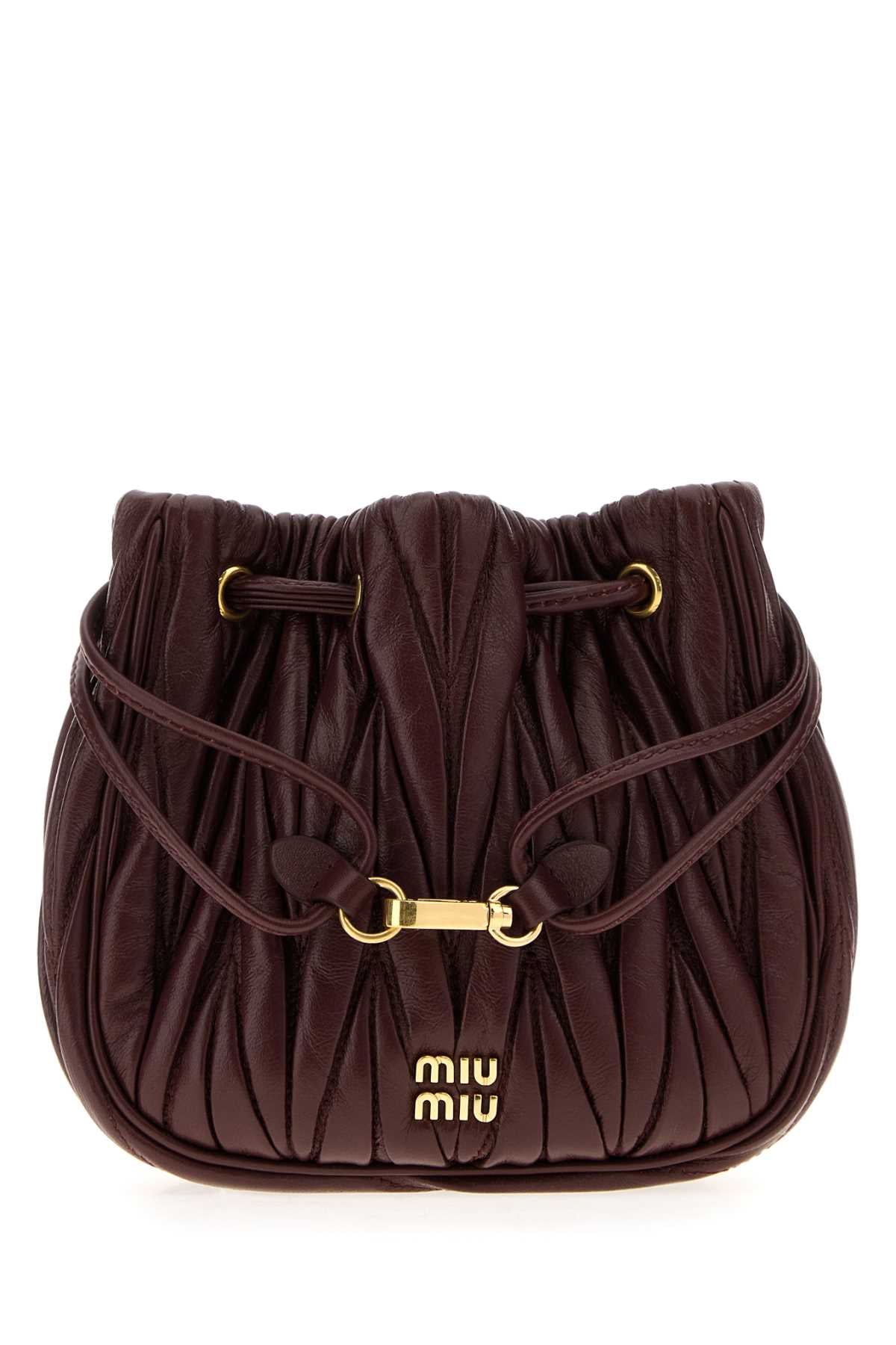 MIU MIU Mini Nappa Leather Pouch Handbag