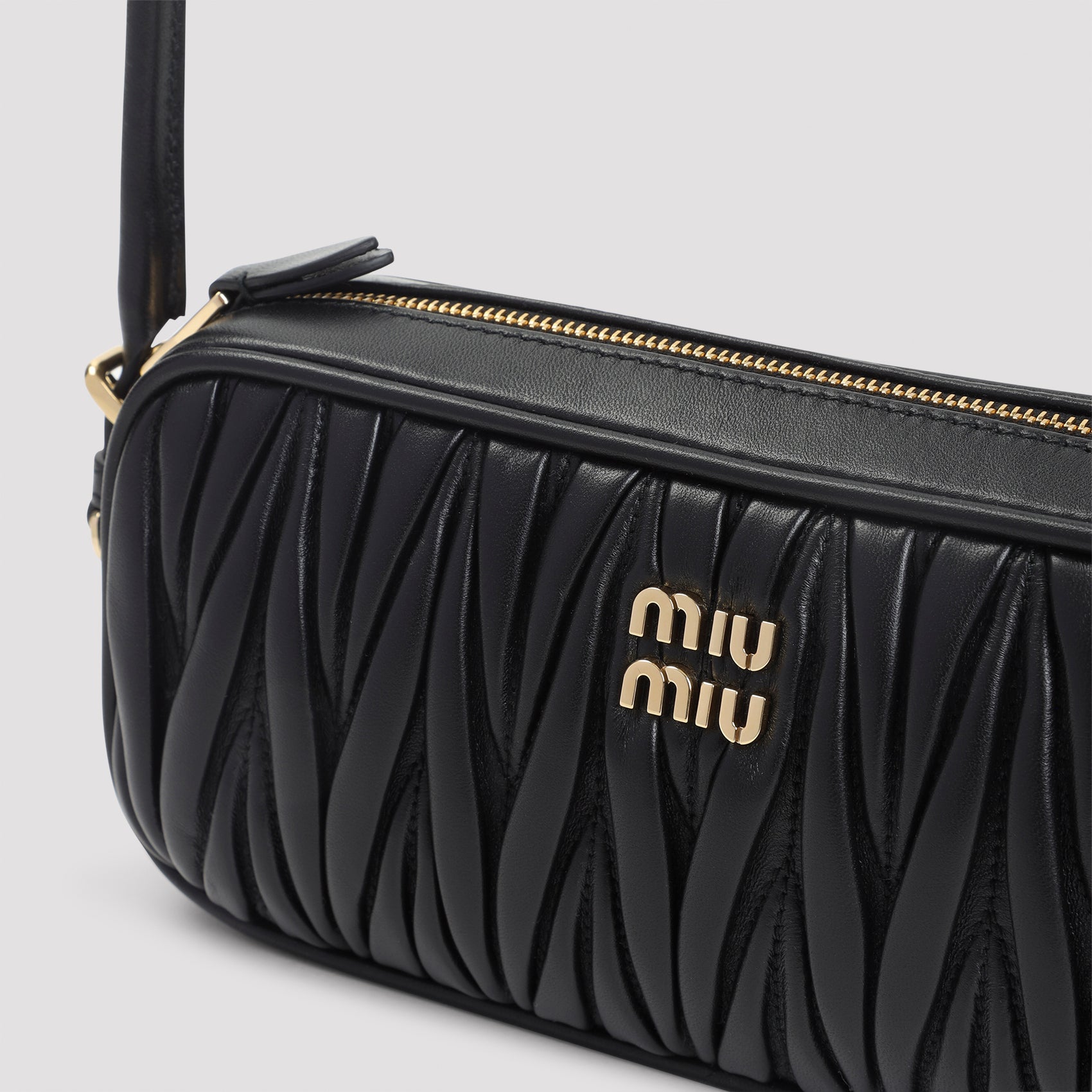 MIU MIU Mini Lamb Leather Pouch Handbag - 21x9.5x4 CM