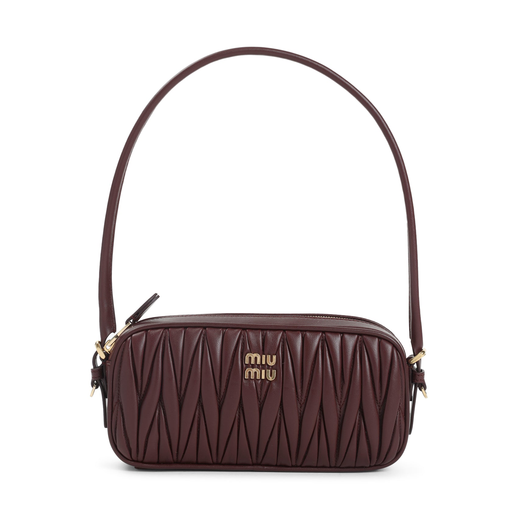 MIU MIU Mini Lamb Leather Pouch Handbag - 21cm x 9.5cm x 4cm