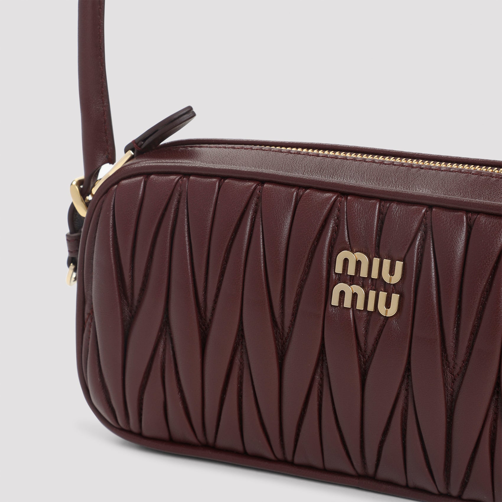 MIU MIU Mini Lamb Leather Pouch Handbag - 21cm x 9.5cm x 4cm