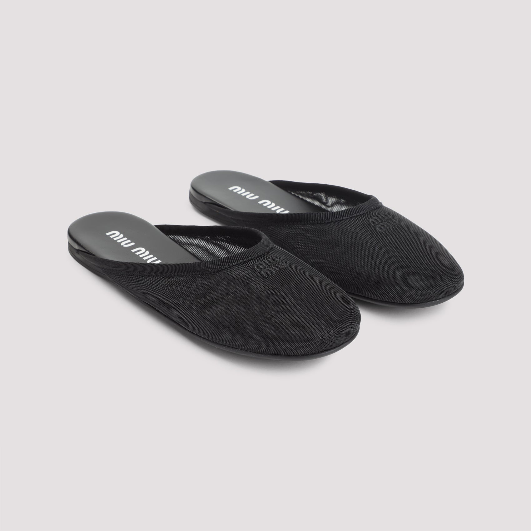 MIU MIU Chic Round Toe Slip-On Shoes for Women