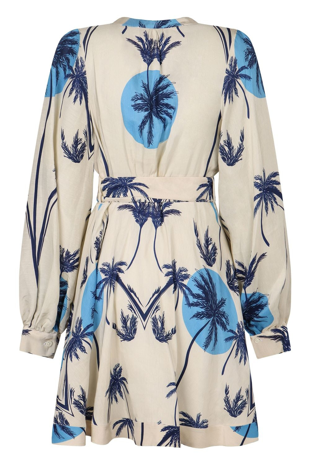 RAQUEL DINIZ Women's Wrap Dress with Balloon Sleeves