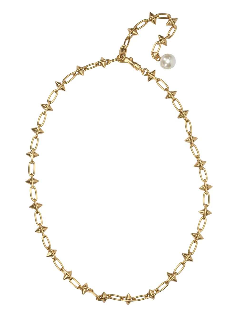 EMILIO PUCCI Punk Spiked Mini Necklace with Pearl