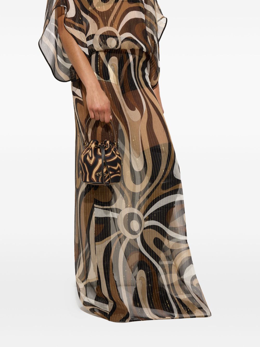 EMILIO PUCCI Printed Bucket Handbag