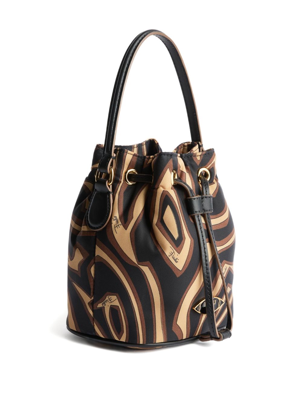 EMILIO PUCCI Printed Bucket Handbag