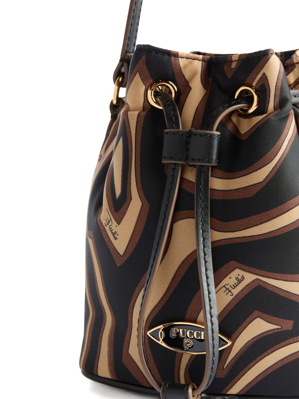 EMILIO PUCCI Printed Bucket Handbag