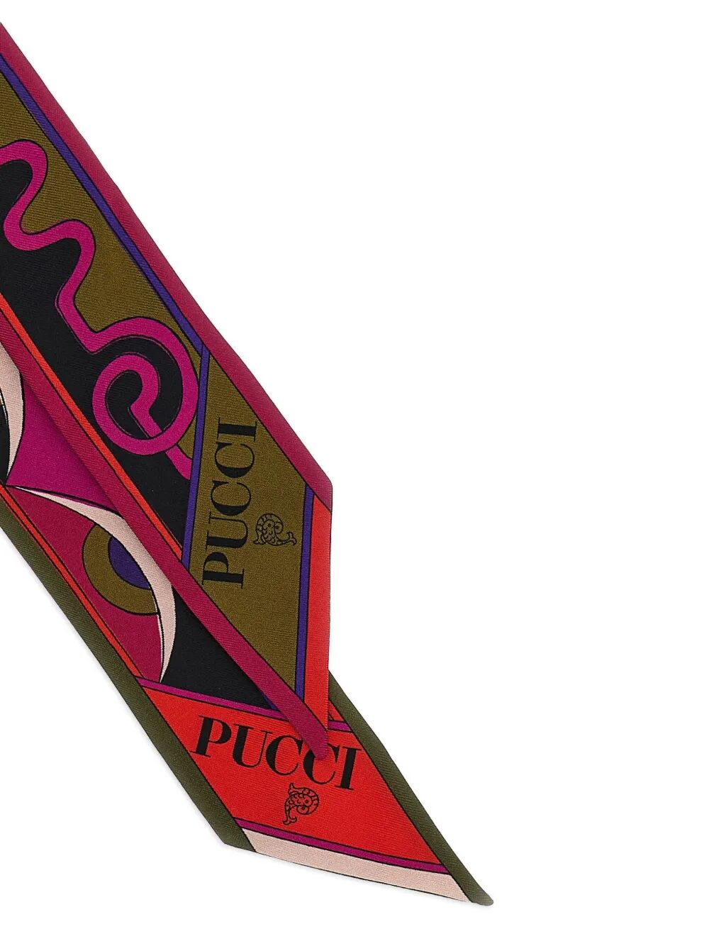 EMILIO PUCCI Astro and Rombi Print Silk Twill Scarf - W 70 x H 5 CM