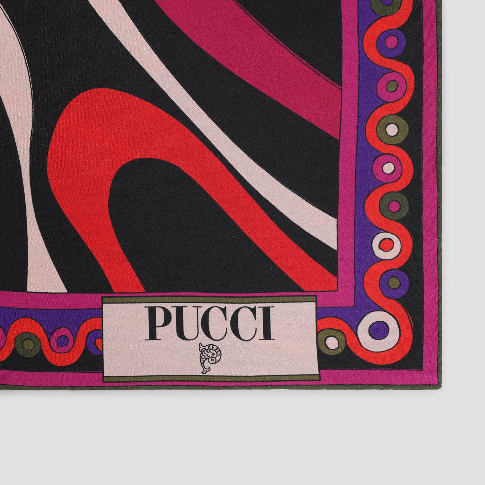 EMILIO PUCCI Abstract-Print Silk Foulard