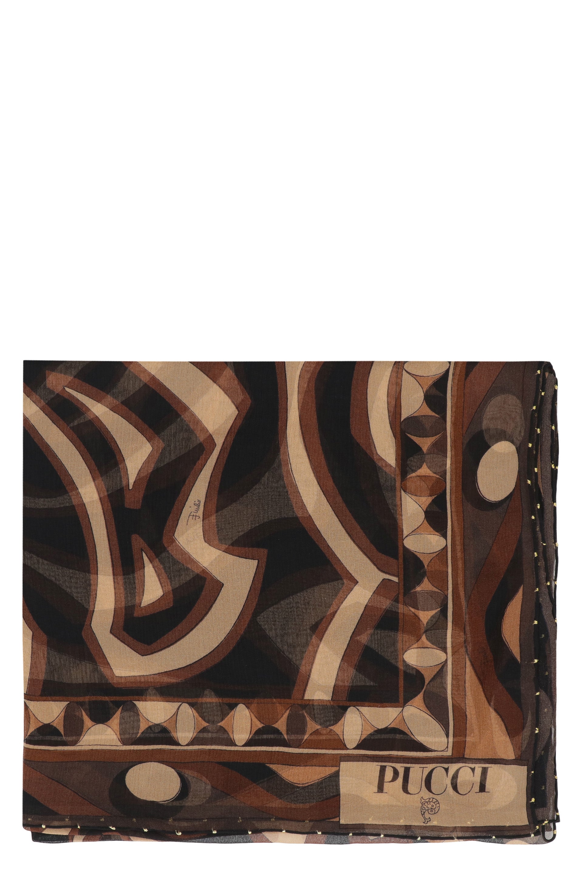 EMILIO PUCCI Silk Printed Scarf 64x180 cm - Elevate Your Style