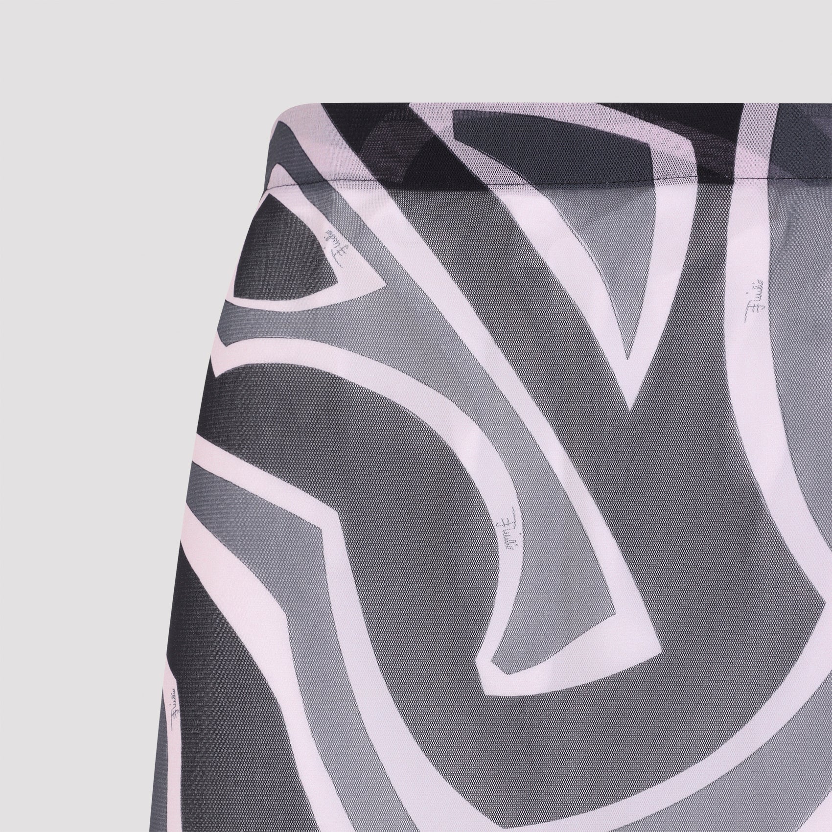 EMILIO PUCCI Printed Tulle Long Midi Skirt