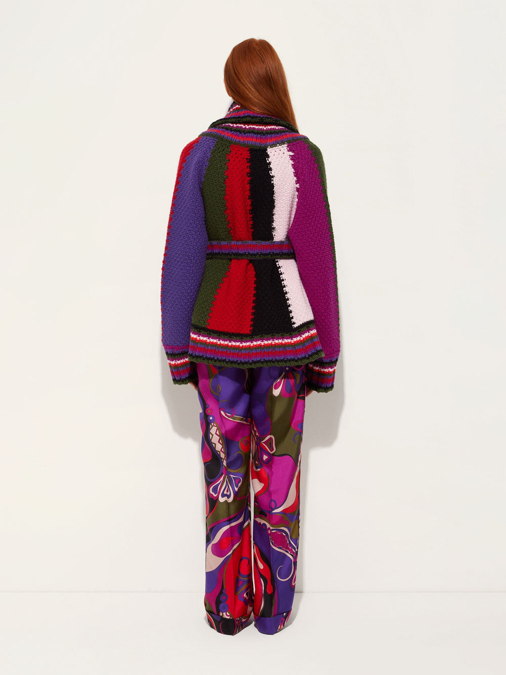 EMILIO PUCCI Oversized Colorblock Cardigan