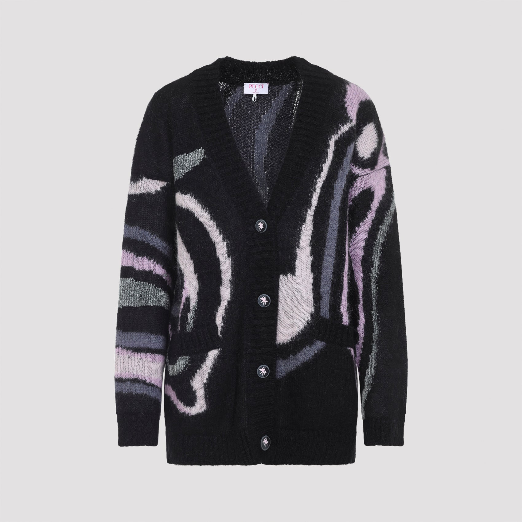 EMILIO PUCCI Oversize Cardigan with Embroidery