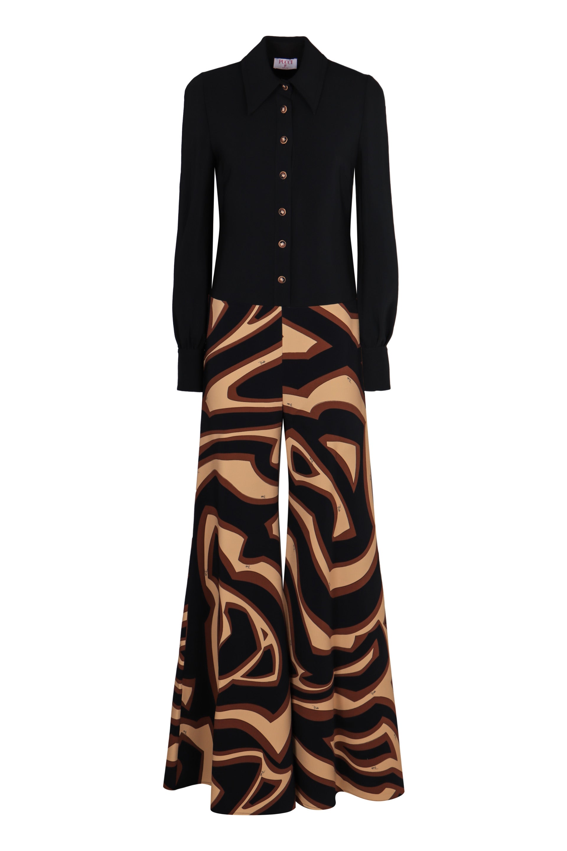 EMILIO PUCCI Elegant Women's Jumpsuit with Labyrinth Print