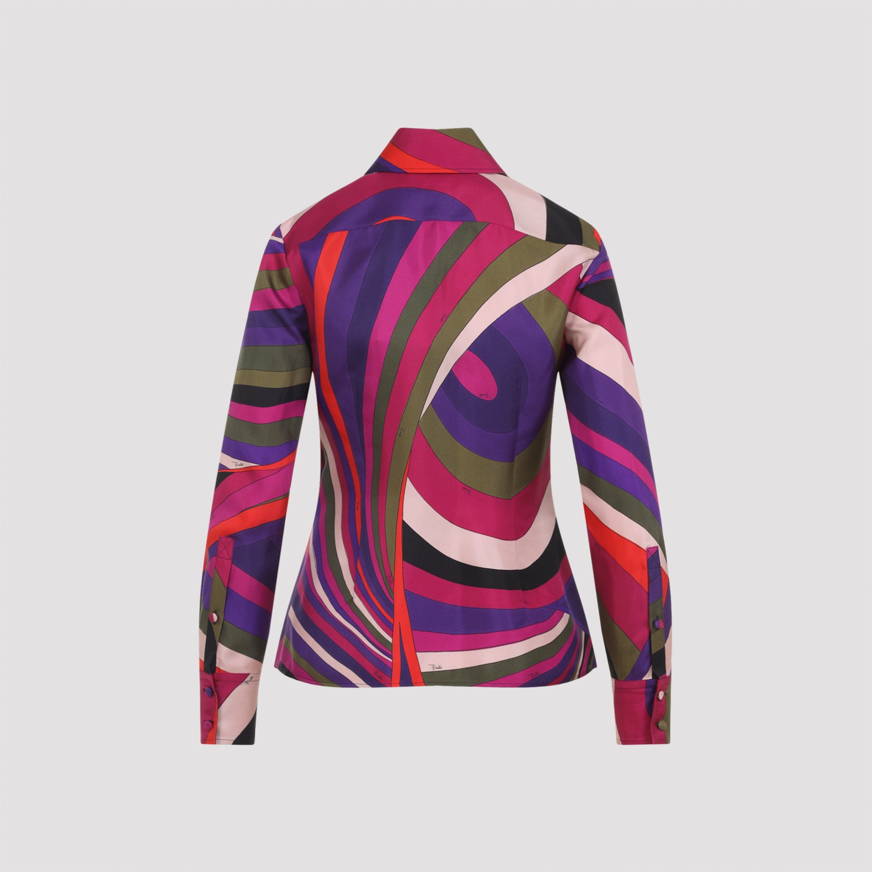 EMILIO PUCCI Printed Silk Shirt for Women - FW25 Collection