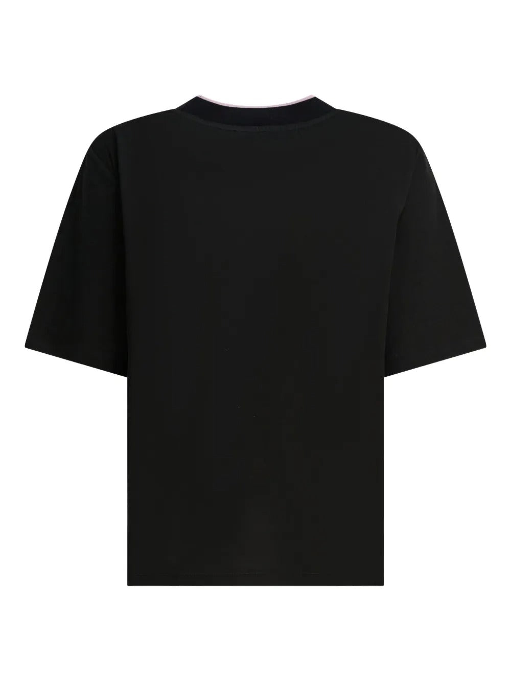 EMILIO PUCCI Cotton T-Shirt with Printed Silk Insert