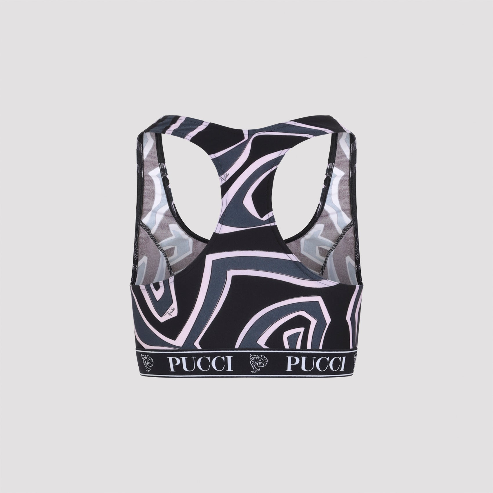 EMILIO PUCCI Printed Stretch Nylon Bra for Women - FW25 Collection