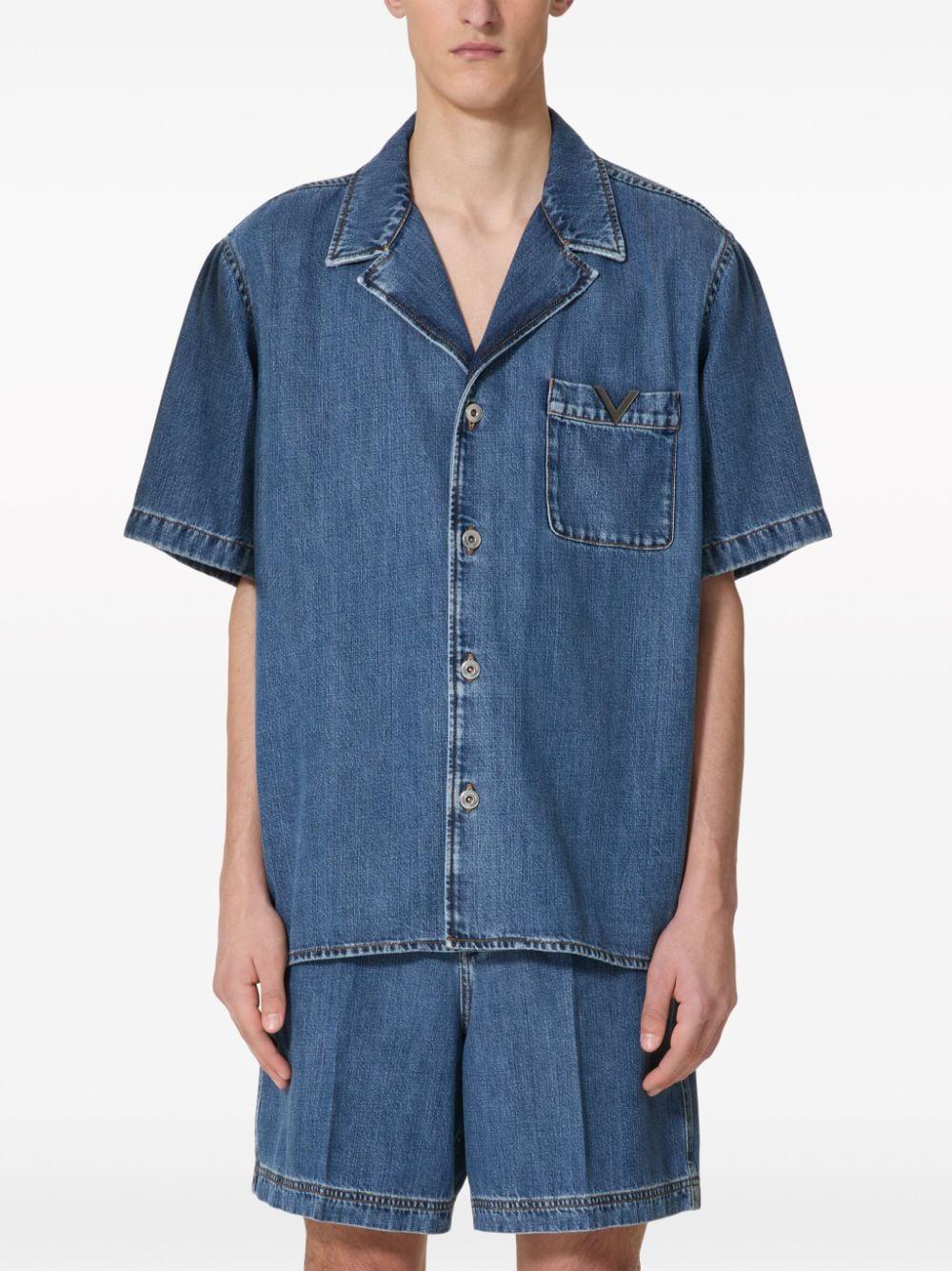 VALENTINO GARAVANI Denim Shirt for Men - FW24 Collection