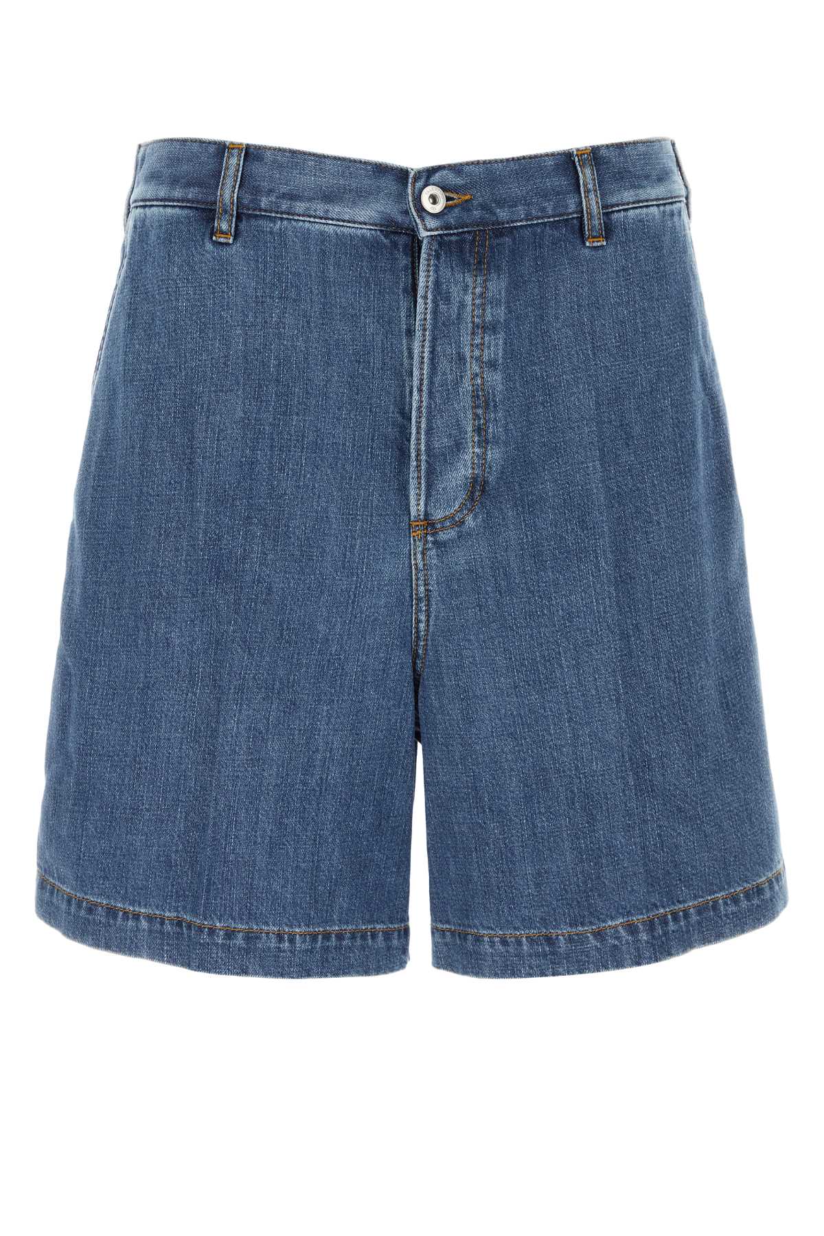 VALENTINO GARAVANI Men's Denim Bermuda Mini Shorts