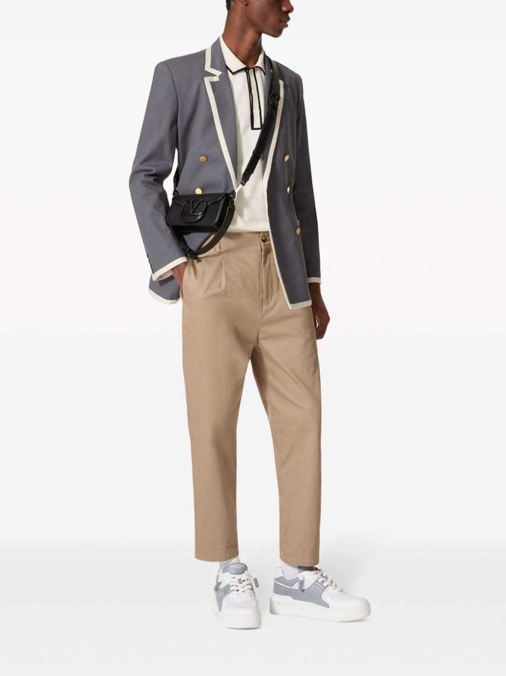 VALENTINO GARAVANI Classic Cotton Gabardine Pants for Men