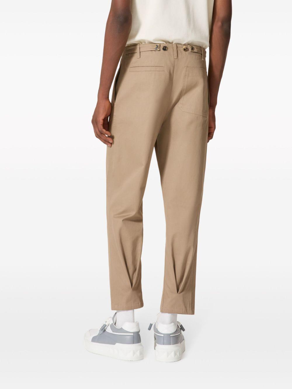 VALENTINO GARAVANI Classic Cotton Gabardine Pants for Men