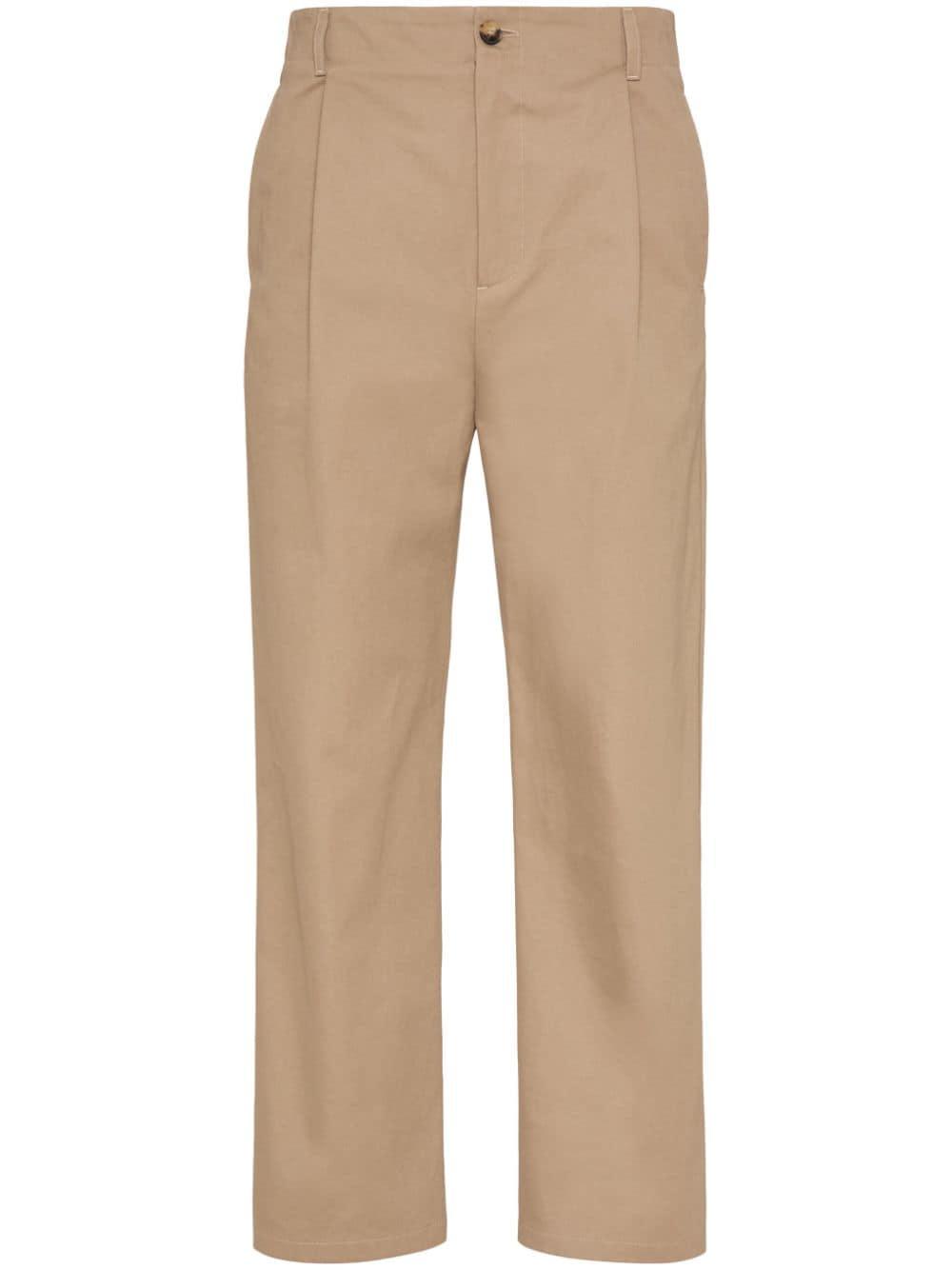 VALENTINO GARAVANI Classic Cotton Gabardine Pants for Men