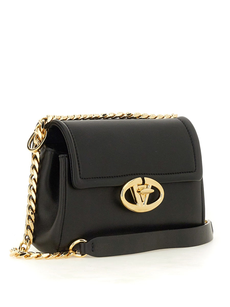 VALENTINO GARAVANI Nappa Leather Vlogo Shoulder Handbag