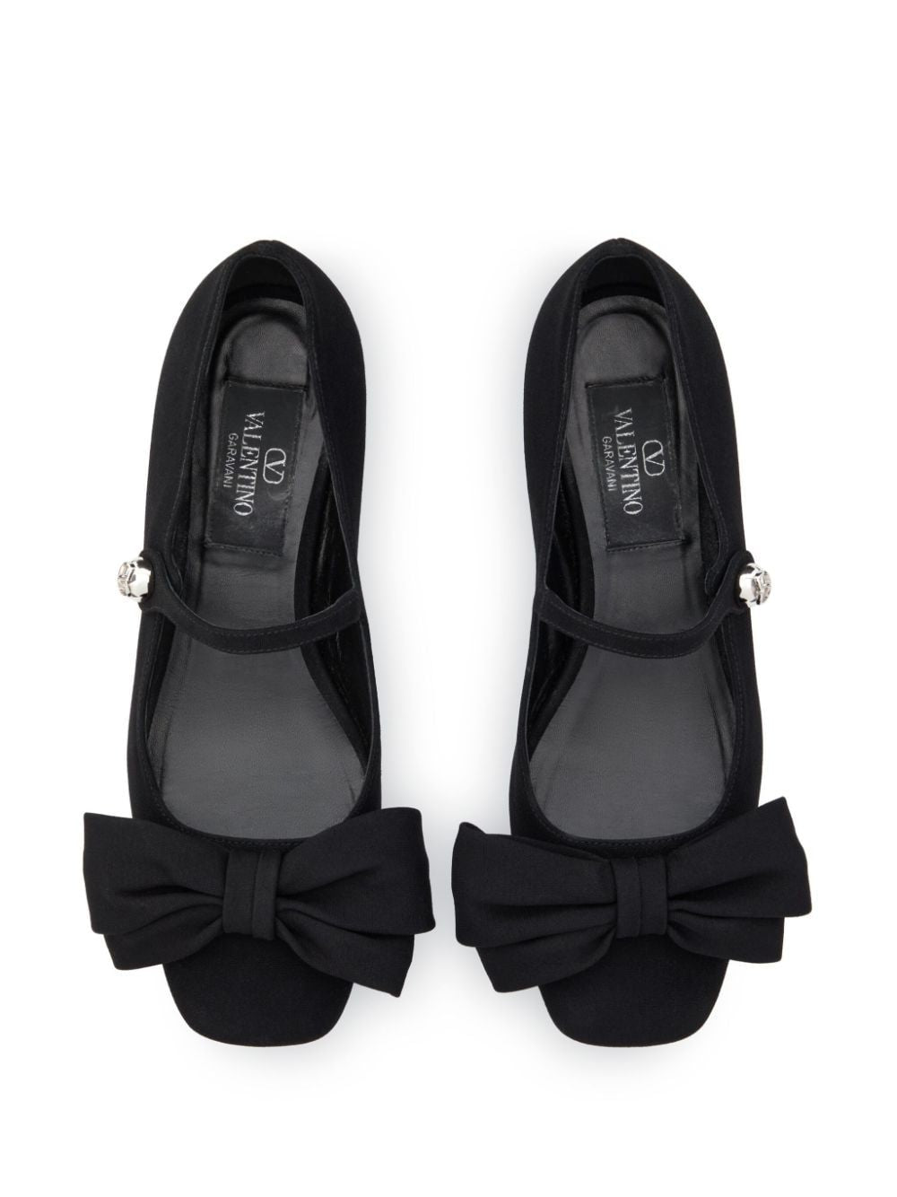 VALENTINO GARAVANI Classic Crepe Bow Ballerinas for Women