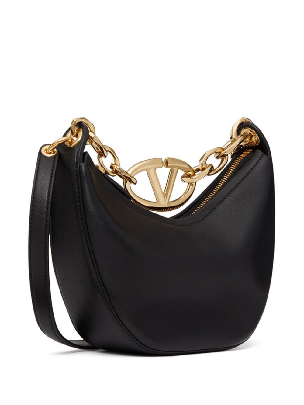 VALENTINO GARAVANI Mini Hobo Handbag with Vlogo Moon Design