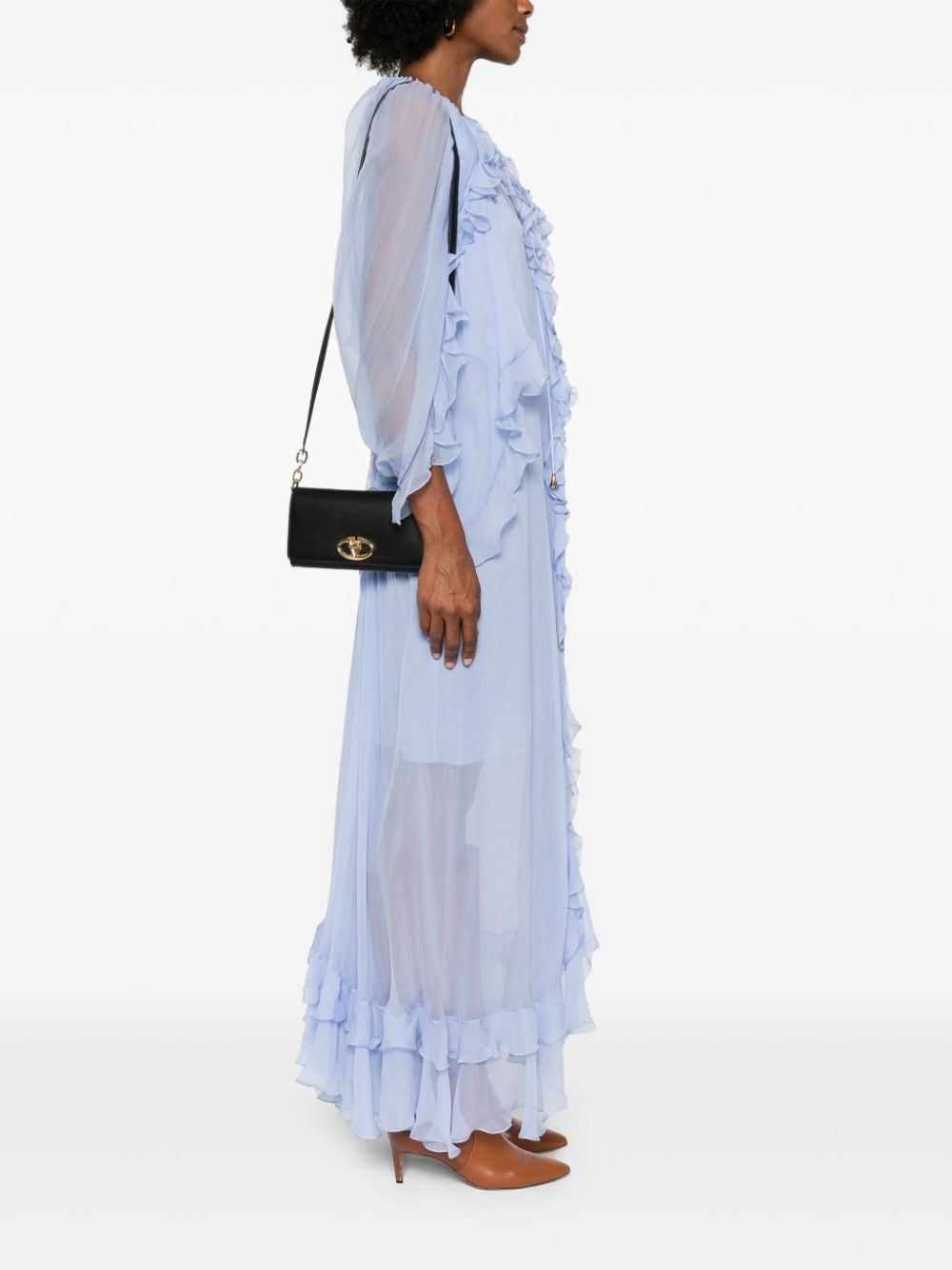 VALENTINO Mini Golden Logo Pouch