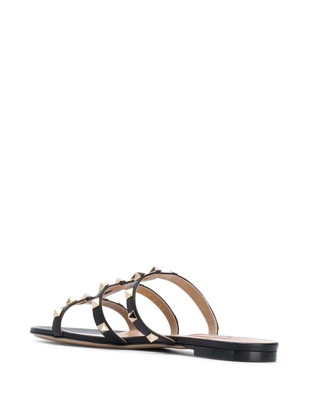 VALENTINO GARAVANI Rockstud Leather Flat Sandals for Women