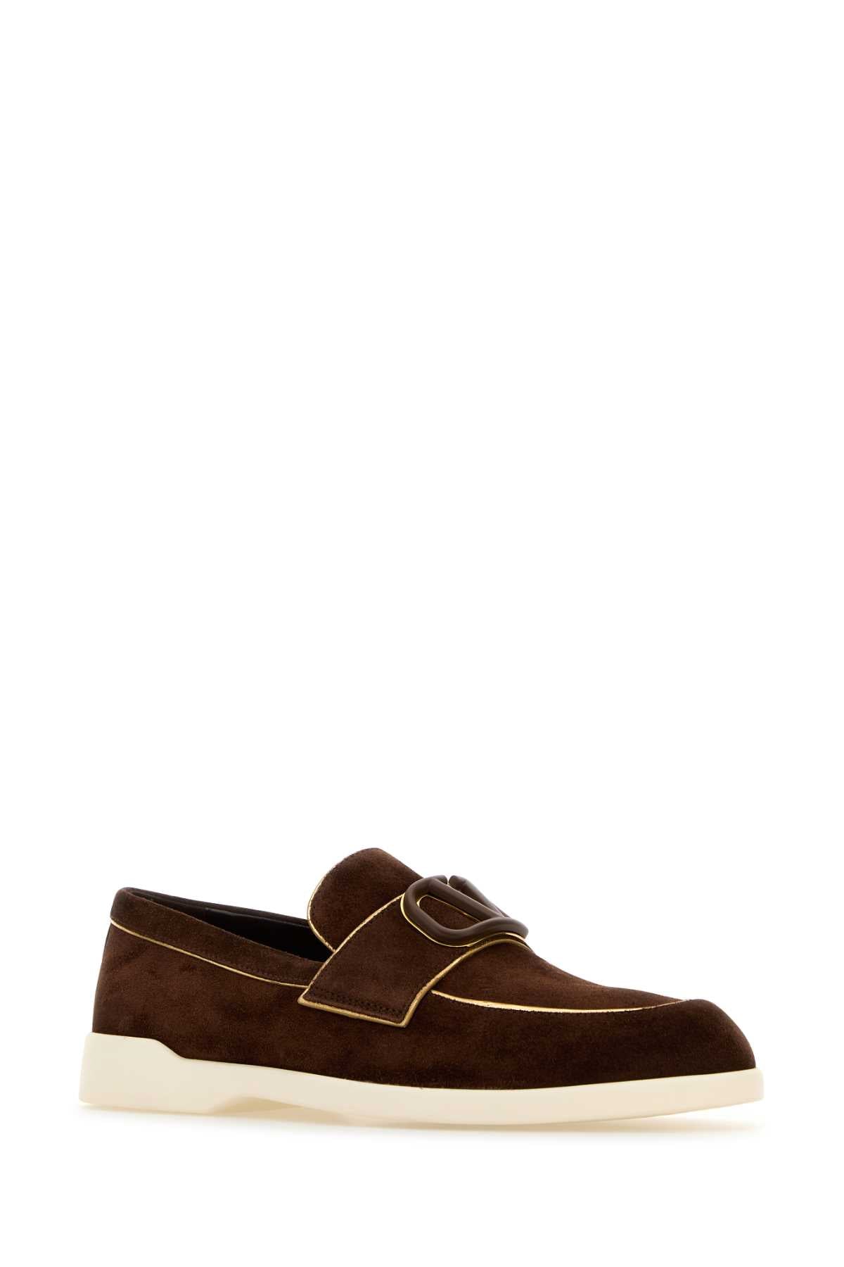 VALENTINO GARAVANI Suede Vlogo Loafers