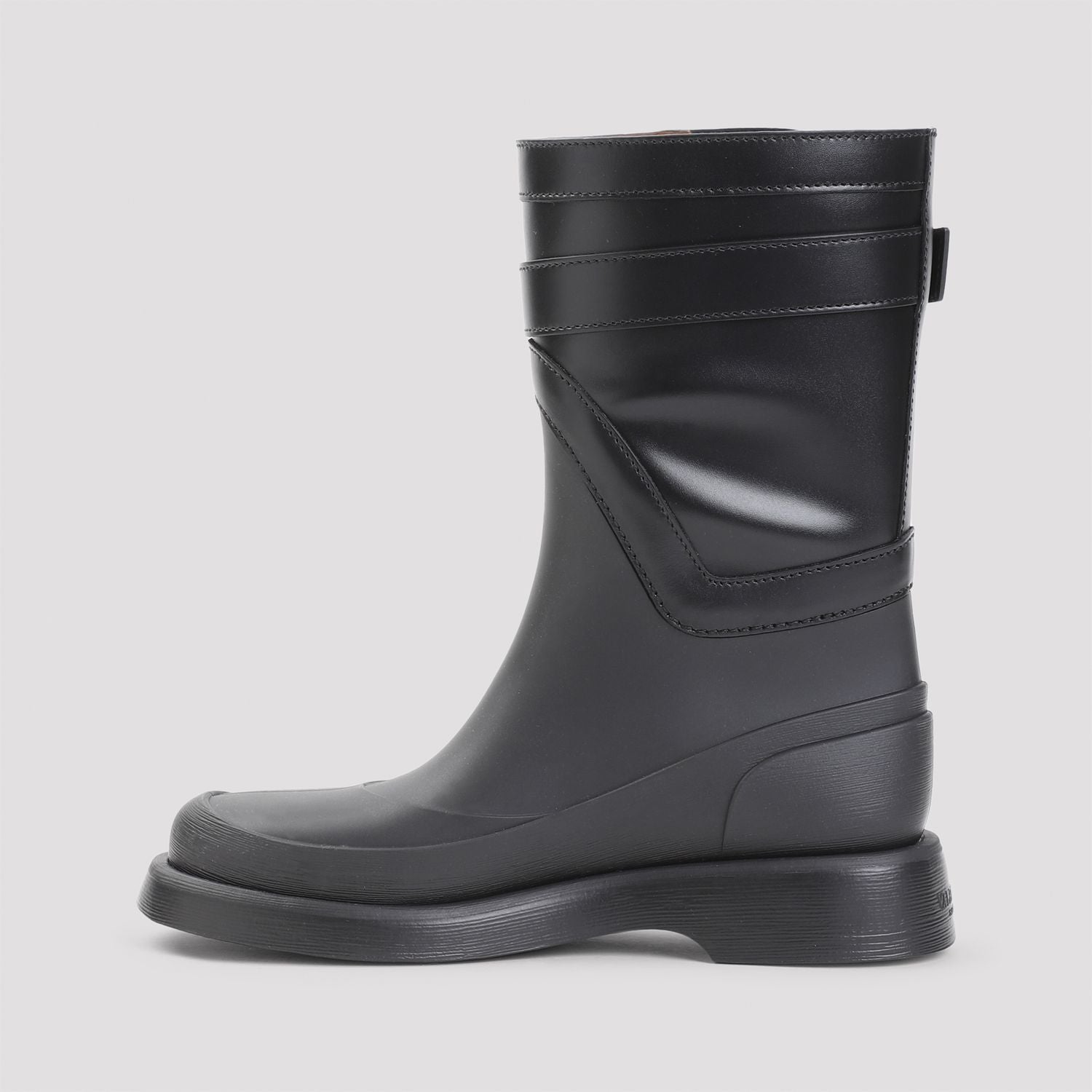 VALENTINO GARAVANI Bold Rubber and Leather Boots for Women