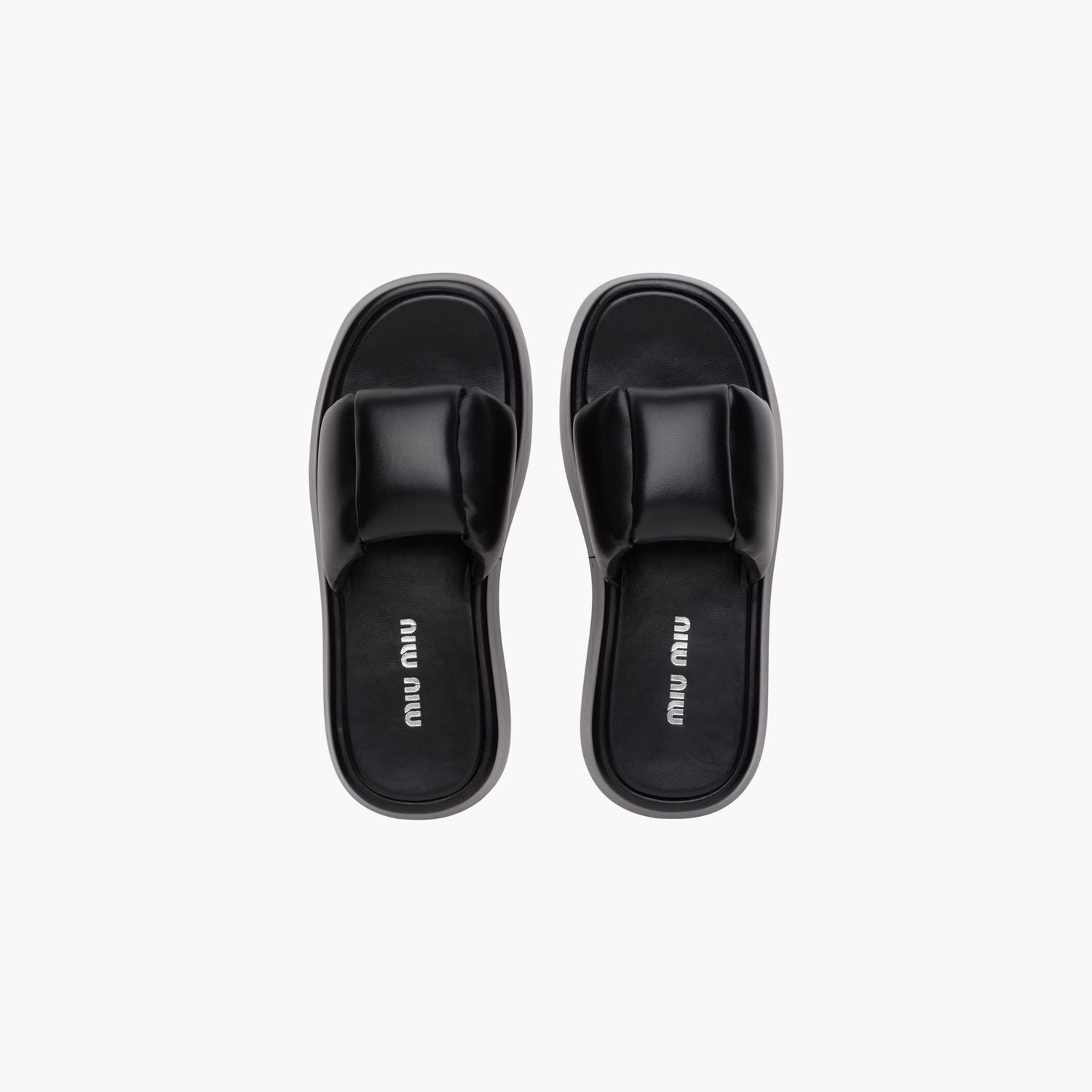 MIU MIU Chic Nappa Mini Sandals for Women