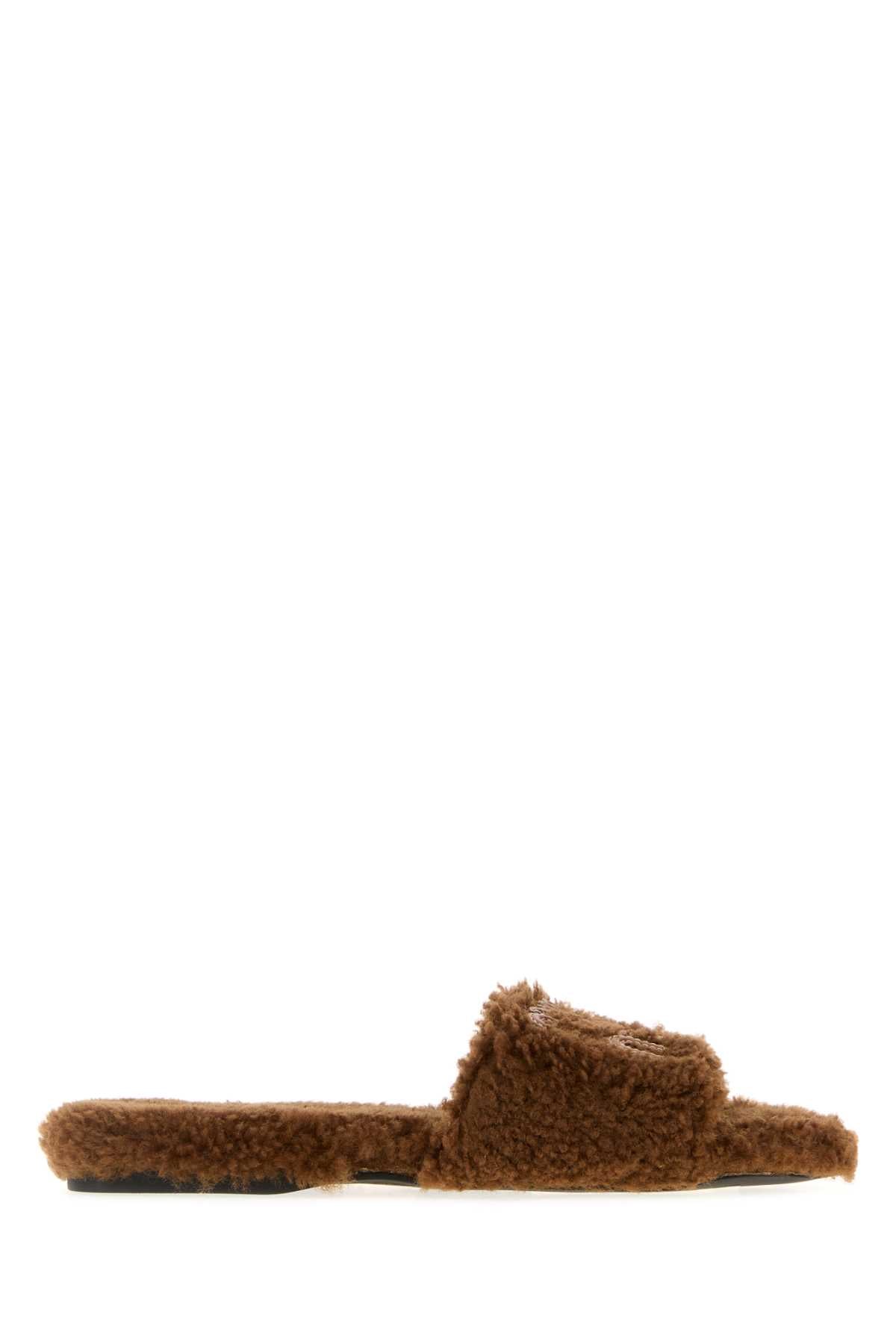 MIU MIU Luxurious Shearling Slippers for Women