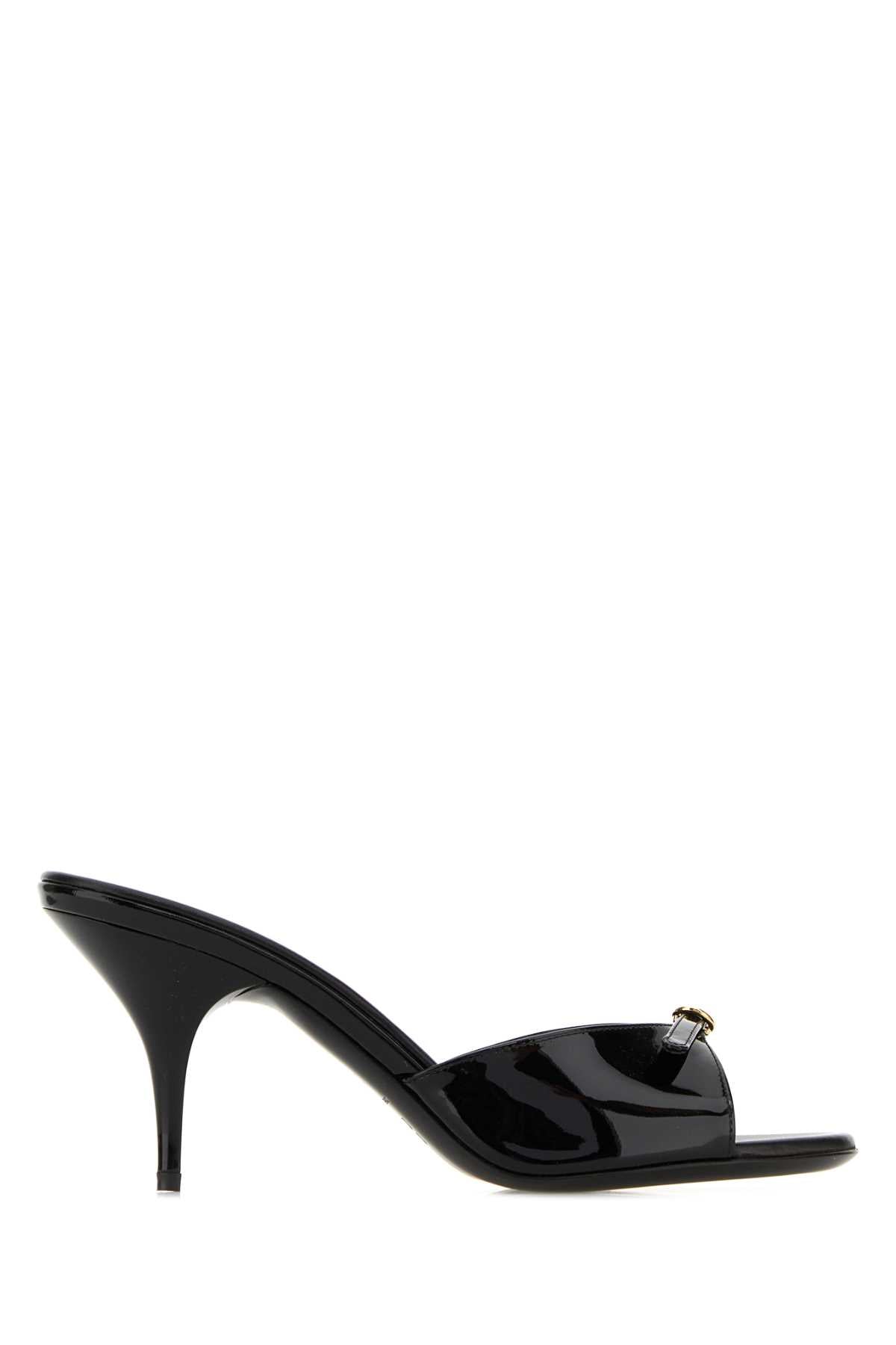 MIU MIU Leather Flat Sandals for Women