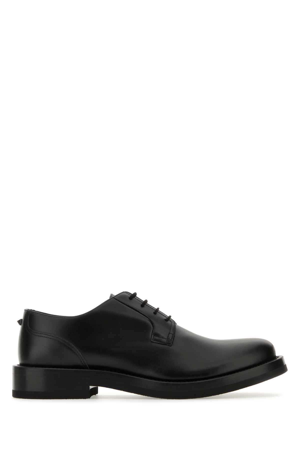 VALENTINO GARAVANI Classic Leather Lace-Up Shoes for Men - FW24