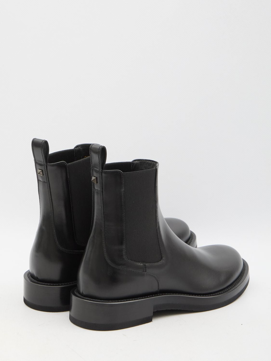 VALENTINO GARAVANI Leather Rockstud Ankle Boots for Men